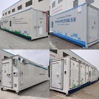 Système de stockage d'énergie par batterie LiFePO4 conteneurisé BESS 1MWh-5MWh, hybride solaire-éolien, réseau RS485, refroidissement liquide BOX-E001 OEM