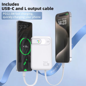 Cargador Portátil de Viaje con Pantalla Digital, 10000mAh, Carga Rápida PD 22.5W, Cable Tipo-C Integrado, Banco de Energía Móvil - Product Image 4