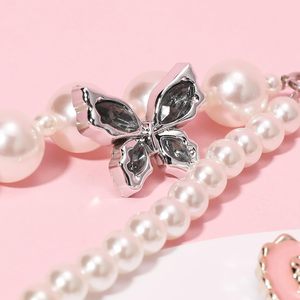 Chaîne de chaussures Bling pour femmes, breloques de chaussures en perles, accessoires pour filles, sandales sabots, décoration de chaussures DIY papillon, amour, fleur - Product Image 6