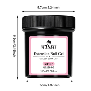 Gel UV/LED de construction MTSSII pour ongles, acrylique, pour French Manucure, <span class=keywords><strong>vernis</strong></span> <span class=keywords><strong>semi</strong></span>-<span class=keywords><strong>permanent</strong></span> UV 100ml, transparent, <span class=keywords><strong>blanc</strong></span>, <span class=keywords><strong>rose</strong></span>, gel d'extension pour ongles - Product Image 2