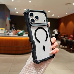 <span class=keywords><strong>Cover</strong></span> Trasparente Antiurto all'Ingrosso <span class=keywords><strong>per</strong></span> iPhone 17 16 15 14 <span class=keywords><strong>13</strong></span> Pro Max, Custodia Magnetica Trasparente <span class=keywords><strong>per</strong></span> Cellulare <span class=keywords><strong>Samsung</strong></span> S26 Ultra - Product Image 5