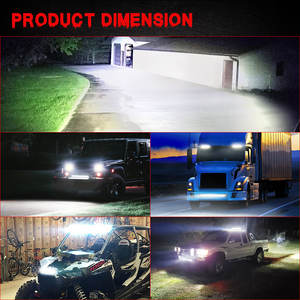 Barra de Luz LED NAO de Una Sola Fila, 40 52 Pulgadas, 180W, 12V 24V, Faros Antiniebla para Conducción, Barra de Luz LED Aurora Todoterreno para Camioneta <span class=keywords><strong>4X4</strong></span> ATV - Product Image 6