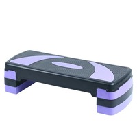 Plataforma de Step Ajustable de 3 Niveles, 80*31cm, Multifuncional, de PP y ABS, para Todos los Niveles de Fitness