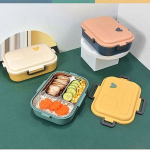 3 Compartment Durable 800ml Food Safe Stainless Steel <b>Lunch</b> <b>Box</b> - Product Image 6