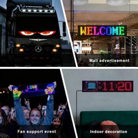 Panel de matriz Led programable, letrero Led, cartelera, Bluetooth, pantalla Led Flexible, luces de ojos del diablo para camión