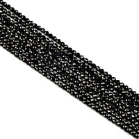 Perles de pierre naturelle International Wind, spinelle noire, facettées à coupe dure, faites à la main, 2mm/3mm, rose 4mm, en vrac pour la fabrication de bijoux