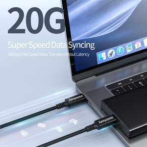 Cable Thunderbolt 4 de 5m con función completa, velocidad de transferencia de datos de 20GBPS, Compatible con MacBook SSD externo/eGPU/acoplamiento 5K 60Hz Video - Product Image 3