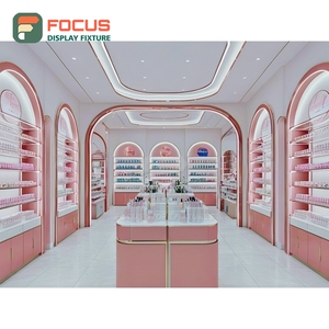 Sistema de Exhibición Modular de Madera Sólida para Interiores de Tiendas Profesionales, Solución Llave en Mano, Diseño de Tienda de Belleza - Product Image 5