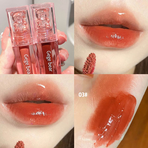 Ventas al por mayor Gege Bear Liquid Lipcolor Espejo acuoso Hidratante Brillo de labios Antiadherente Sweet <span class=keywords><strong>Lip</strong></span> Glaze lindo diseño Jelly <span class=keywords><strong>lip</strong></span> <span class=keywords><strong>gloss</strong></span> - Product Image 6
