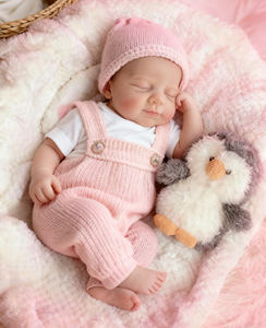 Poupées Reborn R&B Princesse Mignonne et Douce de 20 Pouces, Ensemble Tendance Complet, Poupée Réaliste pour Tout-Petit et Nouveau-Né pour Filles et Garçons - Product Image 2