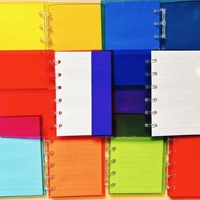 Carnet en acrylique couleur unie translucide, best-seller TikTok transfrontalier, bloc-notes A7/A5 exquis à feuilles mobiles avec fermeture à pression, créatif