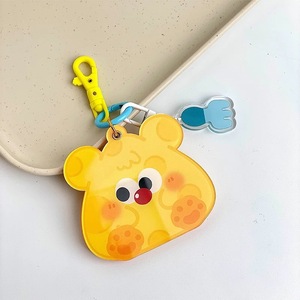 Custom Cute Cartoon Rotating Portable Lightweight Fashionable <b>Plastic</b> Keychain <b>Mirror</b> Pendant Makeup <b>Mirror</b> Souvenir - Product Image 3