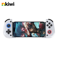 Control de Juego X5 Mini Extensible con Panel de Enfriamiento, Motor de Vibración, Bluetooth 5.0 Inalámbrico, Batería de 370 mAh - Para Juegos Móviles IOS, Android y PC