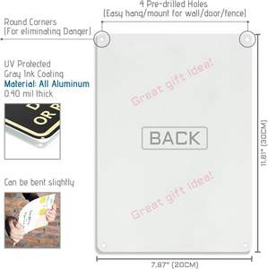 Lustiges 'Show Me Your Tito's' Schwarzes Poster Männerhöhle-Schild Vintage Bar-Schild Wanddekoration Aluminium-Druck 30,5 cm x 20,3 cm - Product Image 2