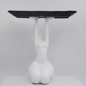 Người Phụ Nữ Bức Tượng Với Khay Sáng Tạo Hình Nhựa Đồ Trang Trí Trừu Tượng Nhựa Khay Chức Năng Trang Trí Cho Nhà Phòng Khách Trang Trí - Product Image 5