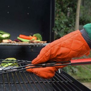Professional Thickened Heat Resistant Cotton Oven Mitts Commercial Restaurant Use - Product Image 4