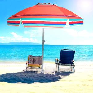 Vente en gros bon marché Grand <span class=keywords><strong>parasol</strong></span> de plage solide pour l'extérieur avec protection UV - Product Image 1