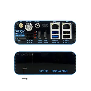 Sipeed M4N Dock AXera-Pi Pro AX650N 10.8TOPS 43.2T 32 canais 8K H265 Dual Gigabit SATA AIBOX Edge Computing NVR 8G LPDDR4x