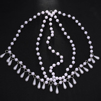Coiffure vintage baroque en perles pour femmes avec coiffes à plusieurs niveaux pour une mariée de luxe Accessoires de cheveux de mode pour les mariées