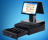 Sistema POS YueCool T17 Usado con Pantalla Táctil Capacitiva, Bluetooth/Wi-Fi Inalámbrico, Caja Registradora para Supermercado