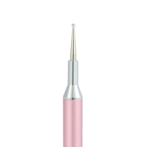 Stylo à double tête en métal pour nail art, outil de pointillage, aiguille à fleurs, pointe ondulée, décoration de manucure - Product Image 4