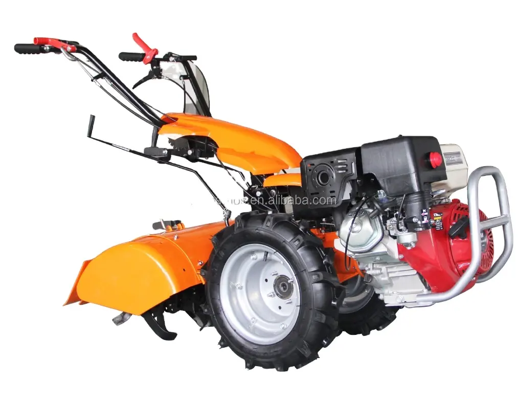 Multifunctional two wheel tractor all gear drive,without any belts can be a tiller,Scythe mower,sweeper,snow blower