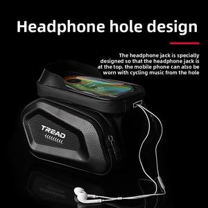 Vente en gros de Laurel Hills Technologie de réseau Matériau étanche Zhen Gu Sac de vélo de montagne Tube supérieur Sac de cadre avant Sac de téléphone - Product Image 3