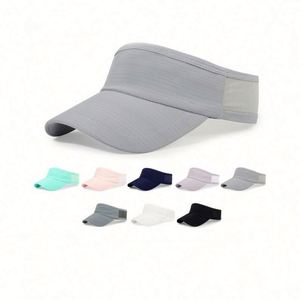 Wholesale Unisex Sun Visor Caps Summer Stretch Elastic Visor Hat Custom Visors Cap Golf Caps - Product Image 1