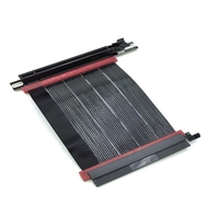 Câble Riser PCI-E 4.0 avec gaine en PVC pour RTX4090/RTX4080/RX7900XTX, carte d'extension X16 haute vitesse, flexible, certifié RoHS, 180 degrés