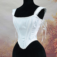 Corset pour femmes Bustier Overbust Lace up Désossé Vintage Corsage Stage Costume Slimm Waist Tummy Control Outwear for Dress