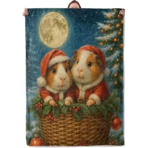 Christmas Santa Reindeer Snowman Flannel <b>Blanket</b> Throw <b>Blanket</b> Nap <b>Blanket</b> Xmas Gift Holiday Decor Fade Resistant Lightweight - Product Image 2