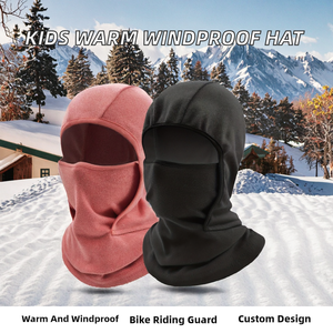 RUNSEN - Protección Facial para Niños en Invierno, a Prueba de Viento y Cálida Pasamontañas para Ciclismo al Aire Libre, Máscara Personalizable, 100% - Product Image 2