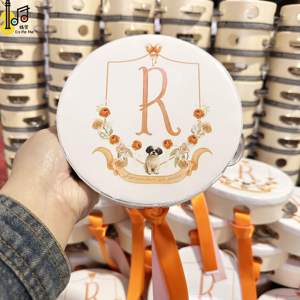 Tambourin en bois personnalisé Tamburelli avec ruban de soie coloré de 6 pouces pour mariage, église, fête, instrument de percussion sonore, prix attractif - Product Image 3