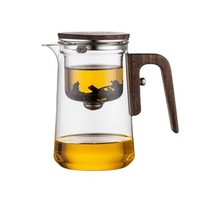 Théière Warwick avec infuseur intégré, verre borosilicate résistant à la chaleur, tasse à thé de 600 à 800 ml, style minimaliste