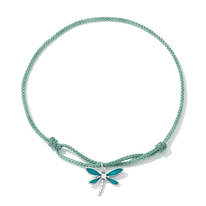New Summer <strong>Dragonfly</strong> Zircon Orthodox Silver Plated Cross Shape Adjustable <strong>Bracelet</strong> for Men Women Drip Oil Insect Hand Jewelry - Product Image 3