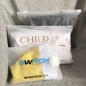 High Quality Customised Printing Resealable Clean <b>Zip</b> <b>Lock</b> Plastic <b>Bag</b> for Packaging Clothing - Product Image 2