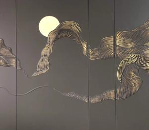 गर्म बिक्री आधुनिक 3 डी दीवार पैनल नए डिजाइन इलेक्ट्रोप्लेटेड गोल्ड pvc क्लासिक शैली 3 डी दीवार सजावटी वॉटरप्रूफ फायरप्रूफ - Product Image 2