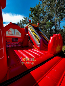 Château gonflable commercial à thème pompiers avec toboggan, maison de rebond pour enfants - En promotion - Product Image 4