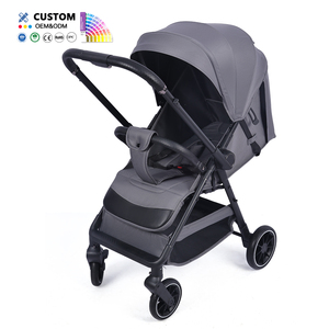 Cochecito de Bebé al por Mayor OEM ODM con Mango Reversible, Plegado Automático con una Mano, Estructura de Acero, Ruedas EVA de 6/8 Pulgadas - Product Image 1