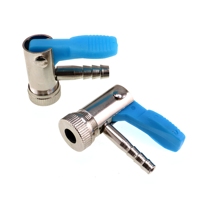 Connecteur de valve de gonflage pour pneus de voiture et de moto, compatible avec les tuyaux d'air en caoutchouc et en plastique de 6 mm/8 mm