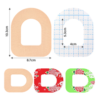 Autocollant de fixation pour capteur de glycémie imperméable et résistant à la transpiration, bande de kinésiologie, patch pour capteur CGM pour Omnipod