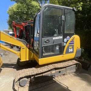 Used KOMATSU PC56 Mini <b>Excavator</b> 5.6 Ton Hydraulic Crawler <b>Excavator</b> Construction <b>Machinery</b> - Product Image 1