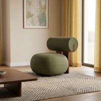 Fauteuil simple moderne nordique en bois massif durable pour salon ou chambre à coucher – Mobilier de maison