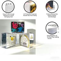 Boîte de présentation en acrylique dédiée pour TCG Elite Trainer Box (ETB) avec couvercle magnétique protégé contre les UV