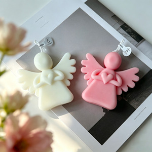3D <b>Angel</b> Shaped Scented <b>Candle</b> Handmade Figurine <b>Candle</b> Home Table Decor Housewarming Gift Ornament - Product Image 3