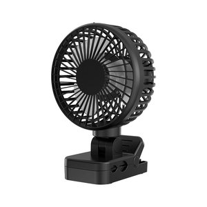 Ventilateur à pince avec lumière, 5 pouces, rechargeable par USB, portable, pour dortoir, tente, étudiants - Product Image 5
