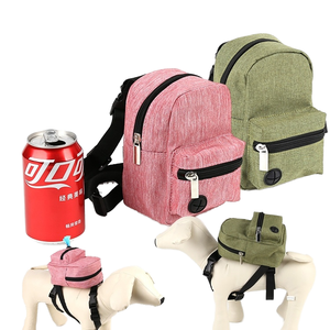 Sac à dos de transport pour animaux de compagnie, fermeture éclair, laisse réglable, polyester solide, <span class=keywords><strong>harnais</strong></span> portable, sacs à friandises pour chiens et chats en plein air - Product Image 1