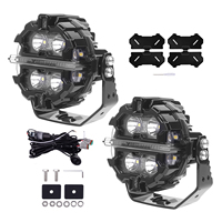 MaXpeedingrods - Luz Auxiliar LED Universal para Todoterreno, 6000K, Blanca, RGB, DRL, para Vehículos Todoterreno, SUV, ATV, UTV, 4x4