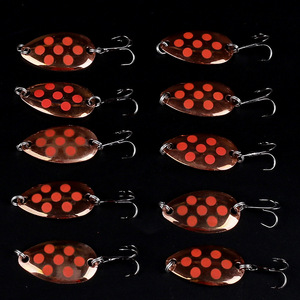 Cuillère à leurre brillant simulé 3.3cm 2.6g Attire les poissons micro-dimensionnés Tilapia Brochet Truite Bass Catfish Fishing Rivers Made ABS Material - Product Image 1