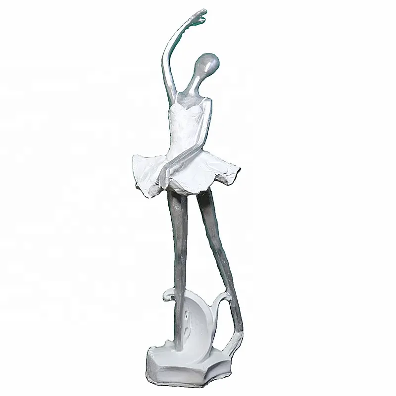 Resina abstrata moderna balerina estátua balé dança ornamentos escultura casa colecionável